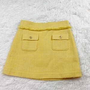 J. Crew Yellow Mini Skirt